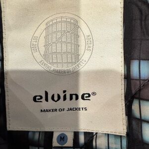 Elvine Stylish Jacket with Dark Greenish and Blue Pattern
